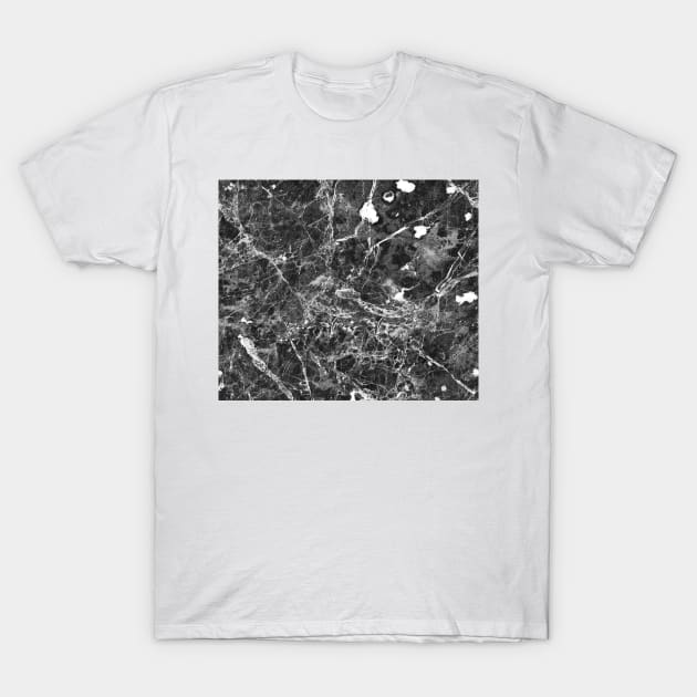 Black and white marble T-Shirt by marbleco